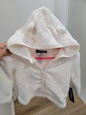 Kidtopia Cat Fleece ear zip up hoodie 6-9 months